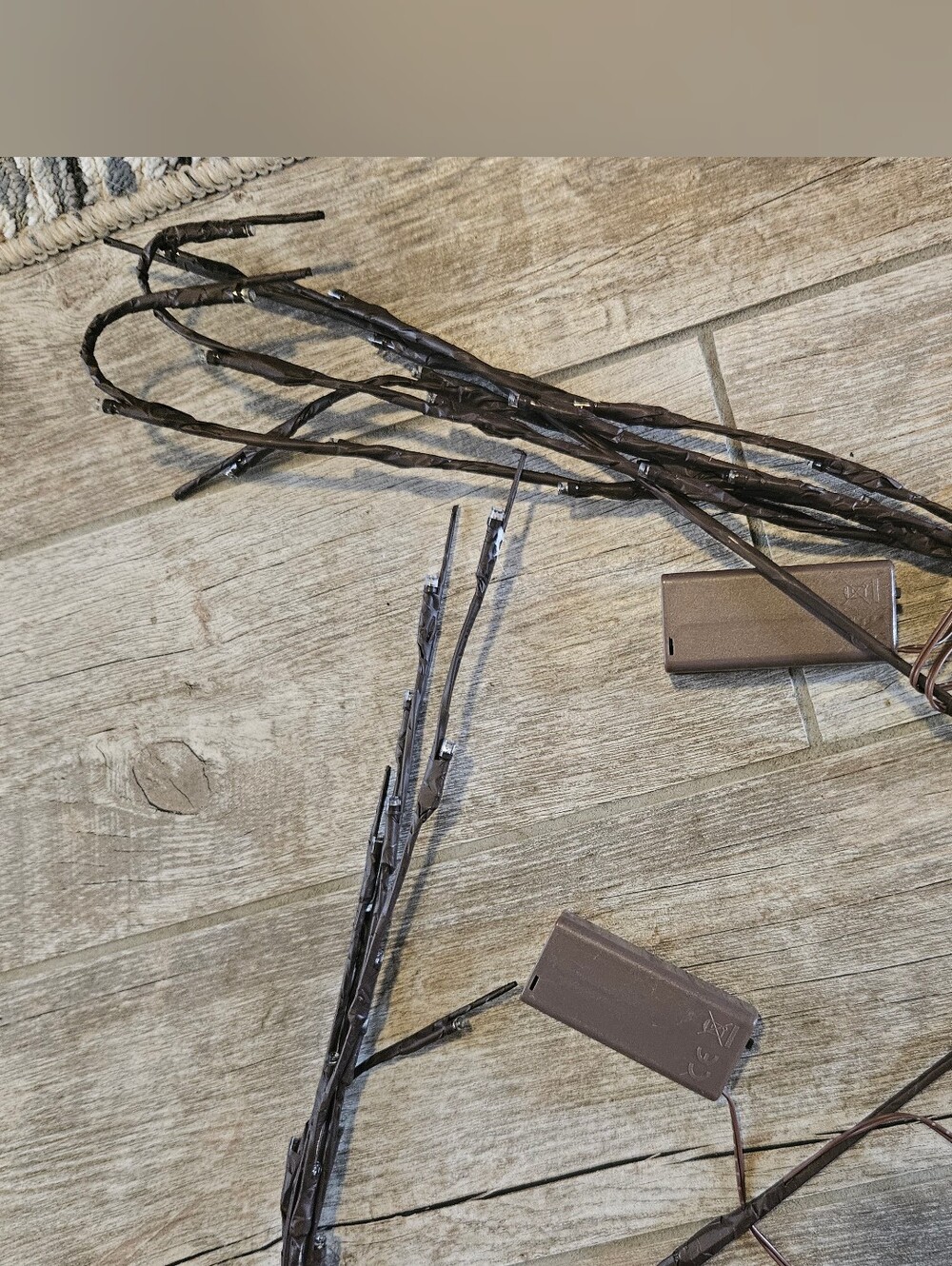 NWOT Brown Wrapped Micro LED String Lights - Picture 3 of 4